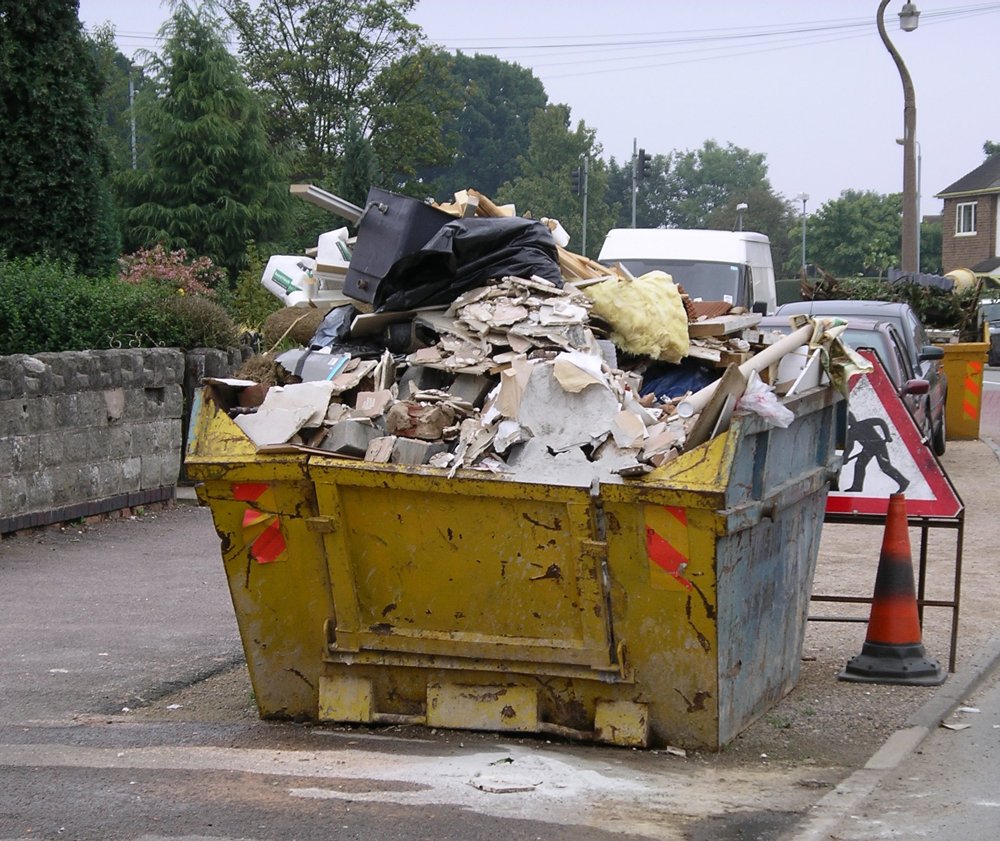 Déchets mélangés de chantier et encombrants